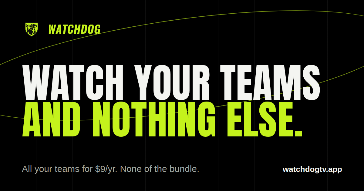 Made a USD 9/yr app so I’d stop paying for 5 streaming services just to follow my teams